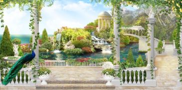 Фреска Райский сад картина