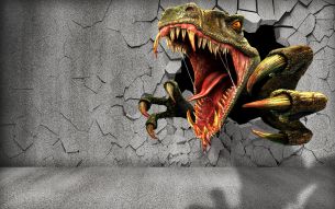 Фреска Кровожадный динозавр