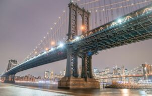 Фреска Вид на Манхеттенский мост